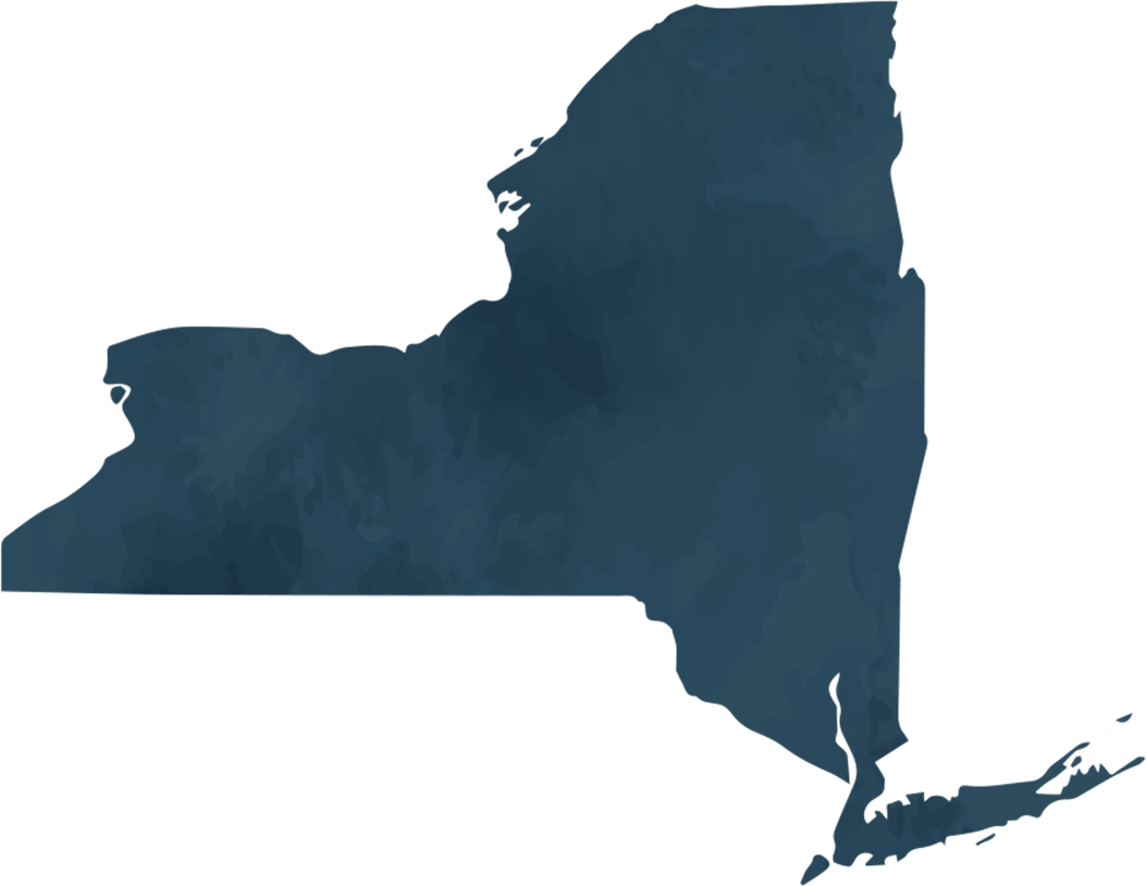 map of New York state